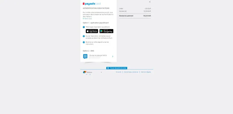 transaction paysafecard vers neteller