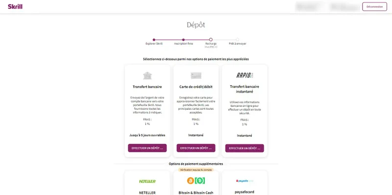 moyens de paiement skrill