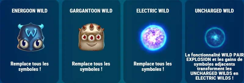 wilds symboles reactoonz 2