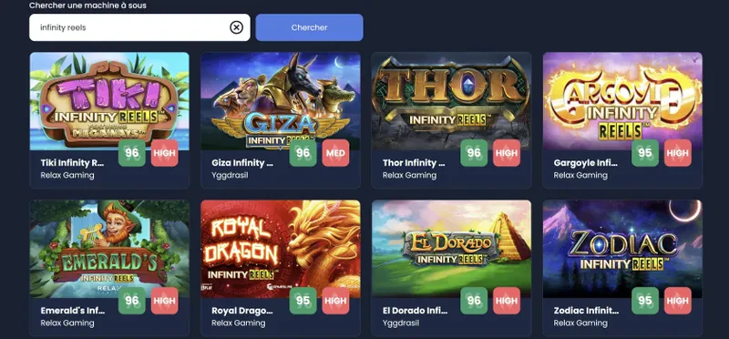 Infinity Reels slots