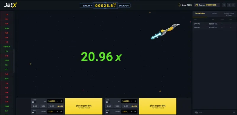 JetX game