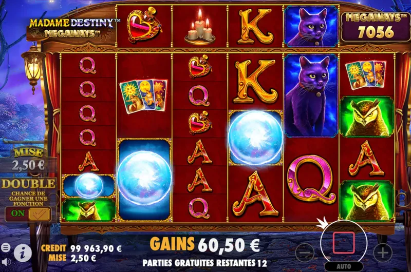 bonus madame destiny megaways