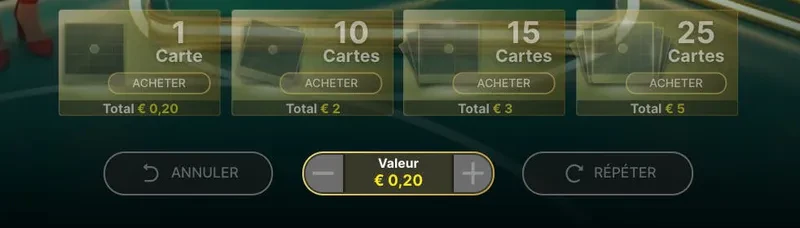 cartes mega ball