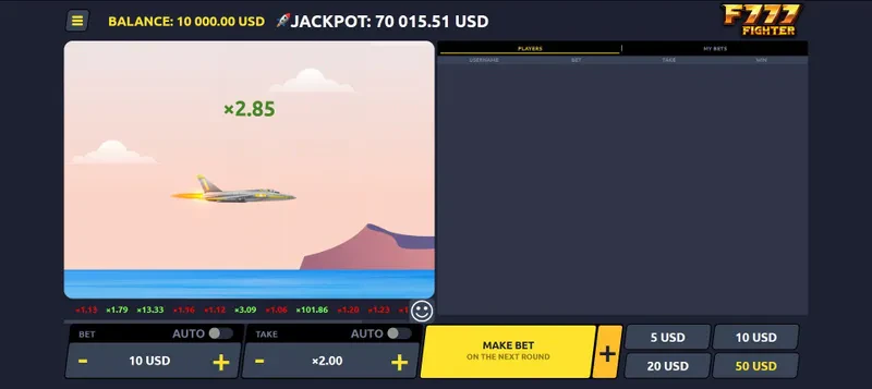 f777 fighter nouveau jetx crash game jeu de base