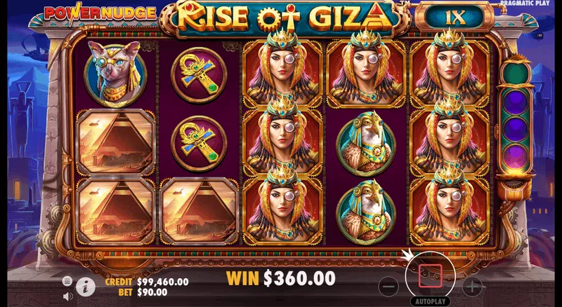 rise of giza bonus