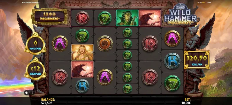 wild hammer megaways bonus