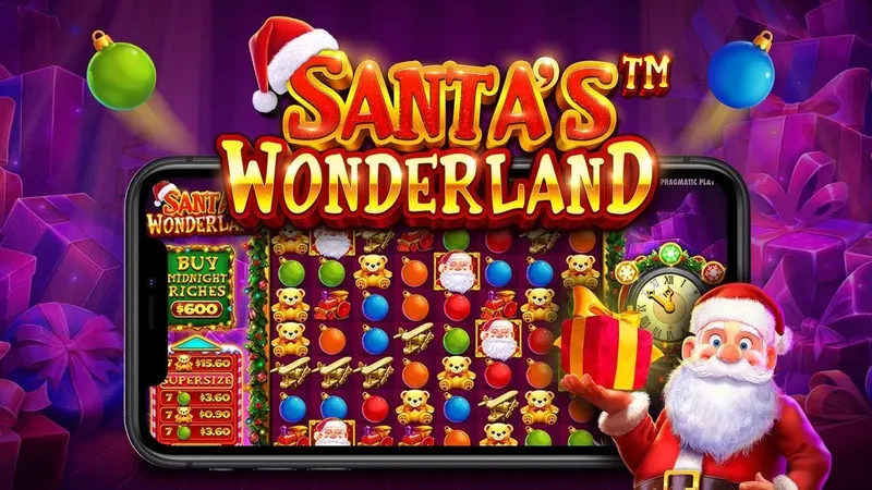 machine a sous santa's wonderland de pragmatic play noël