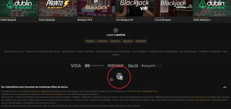 casino extra licence