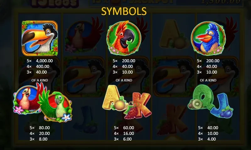 symbols 15 golden eggs