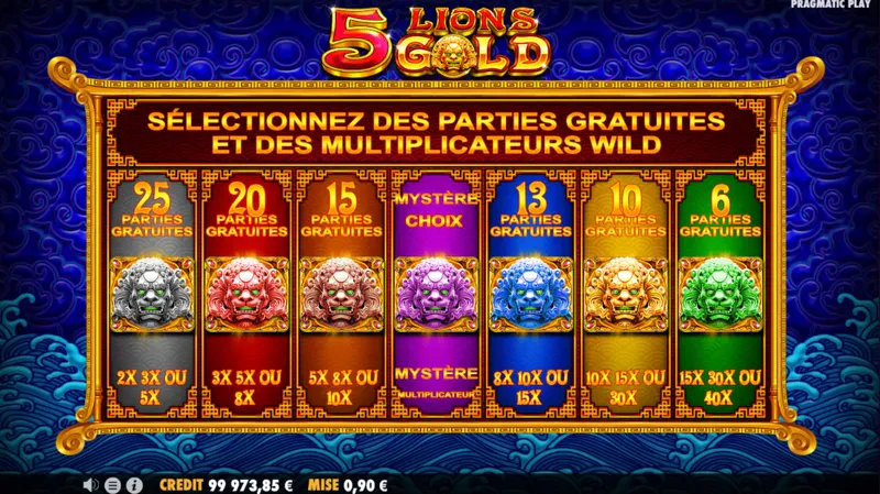 choice 5 lions gold