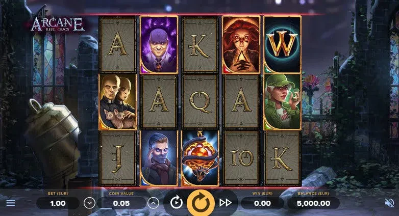 interface jeu arcane