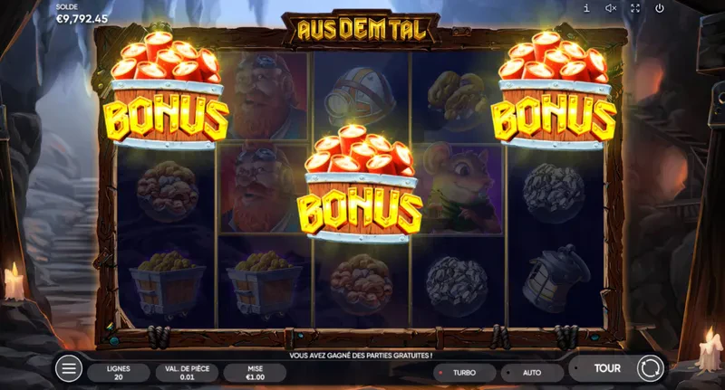 bonus sur Aus Dem Tal