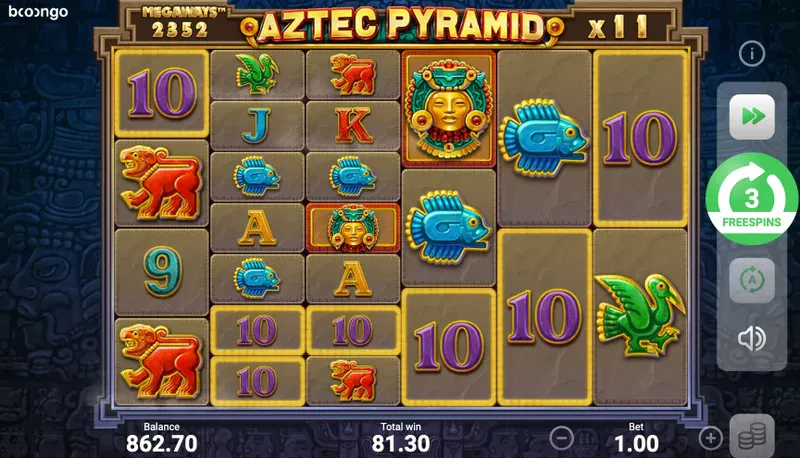 bonus aztec pyramid megaways
