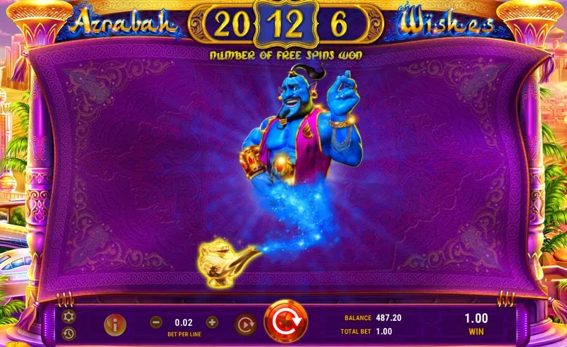 free spins azrabah wishes