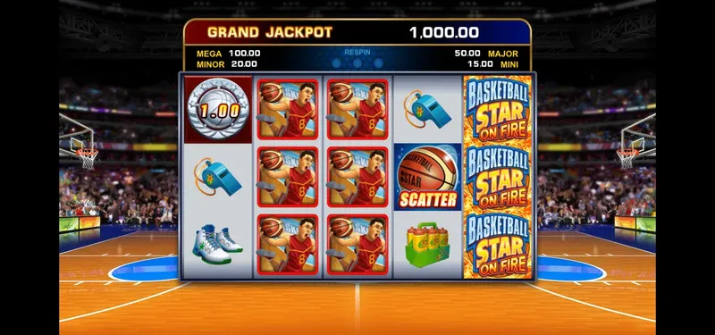 Basketball Star on Fire base game