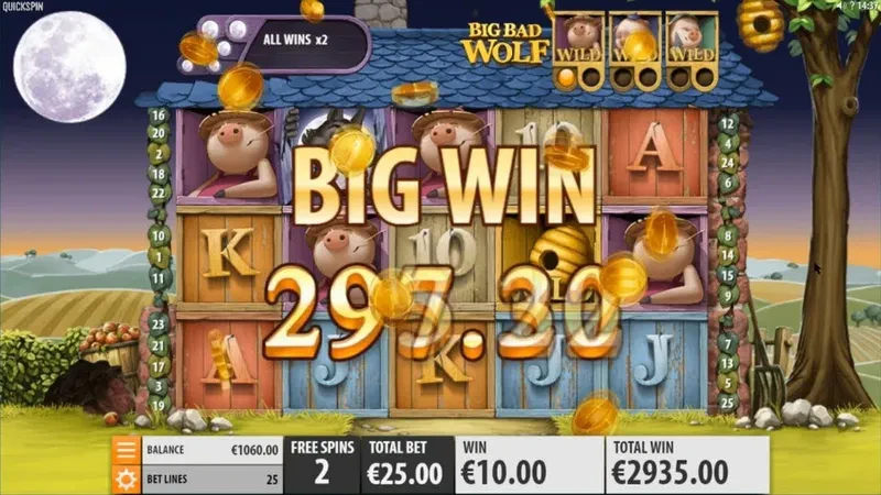 free spins big bad wolf