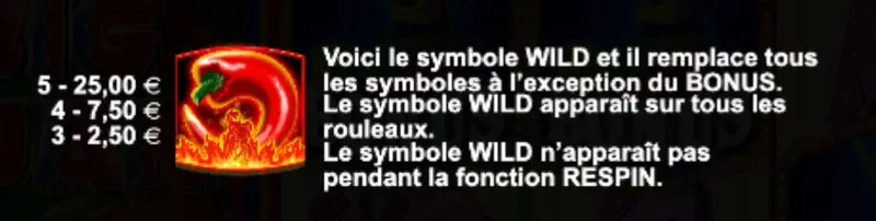 Symbole wild sur la machine a sous Big Juan