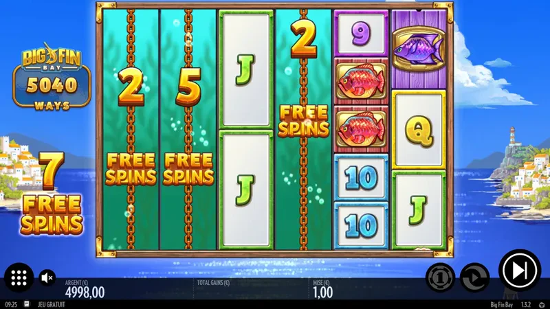 free spins big fin bay