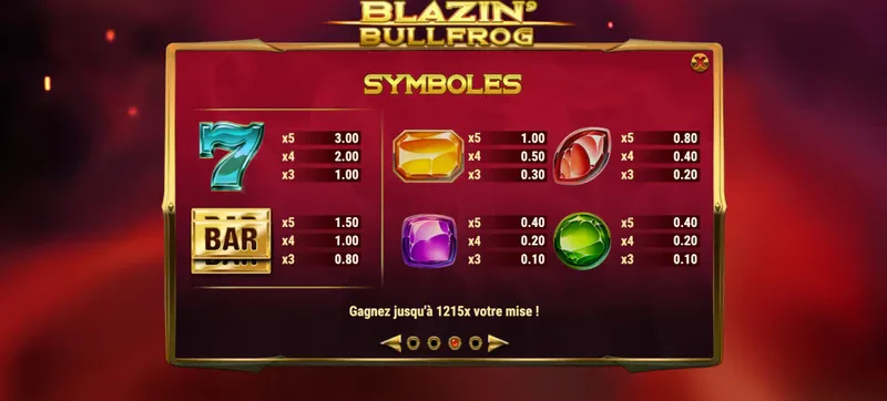 autres symboles de la slot