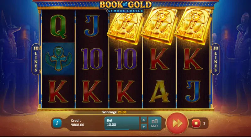 scatter book of gold symbol choice