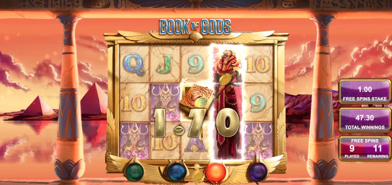 Fonctionnalité dans bonus Book of Gods