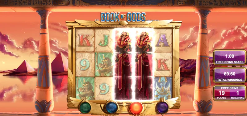 Connexion durant bonus Book of Gods