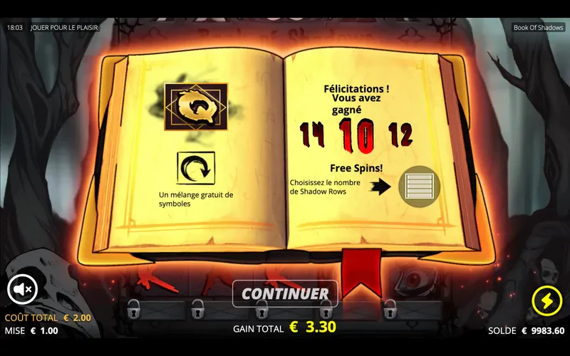 book of shadows bonus