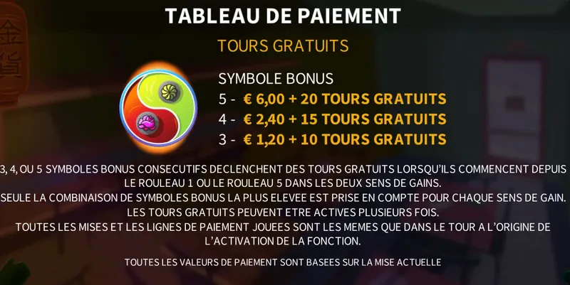 bonus dans bushi sushi