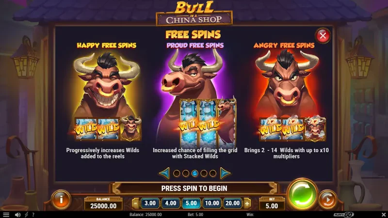 bonus bull in a china shop