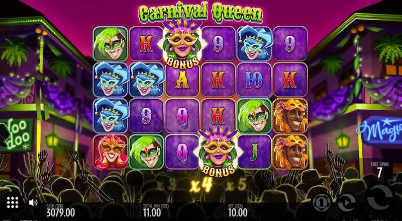 bonus carnival queen