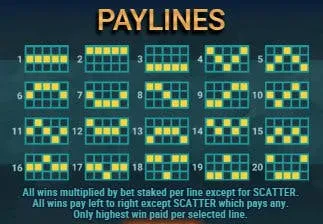 paylines cat wilde