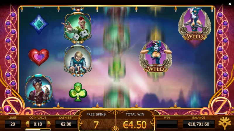 Sticky wild sur Cazino Zeppelin