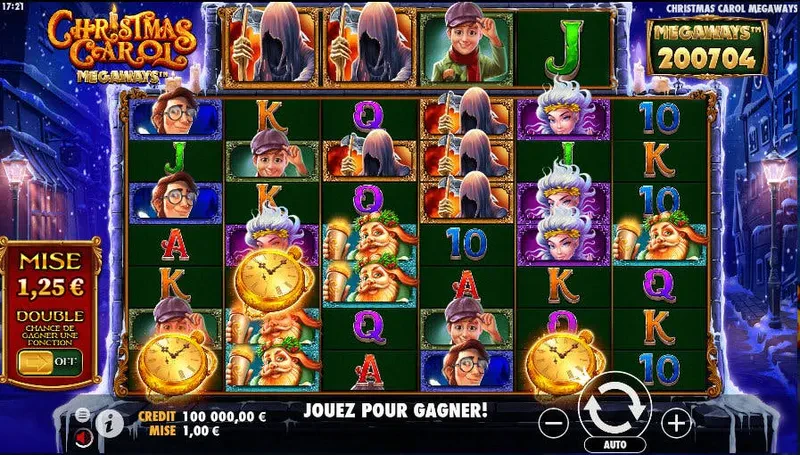 interface jeu christmas carol