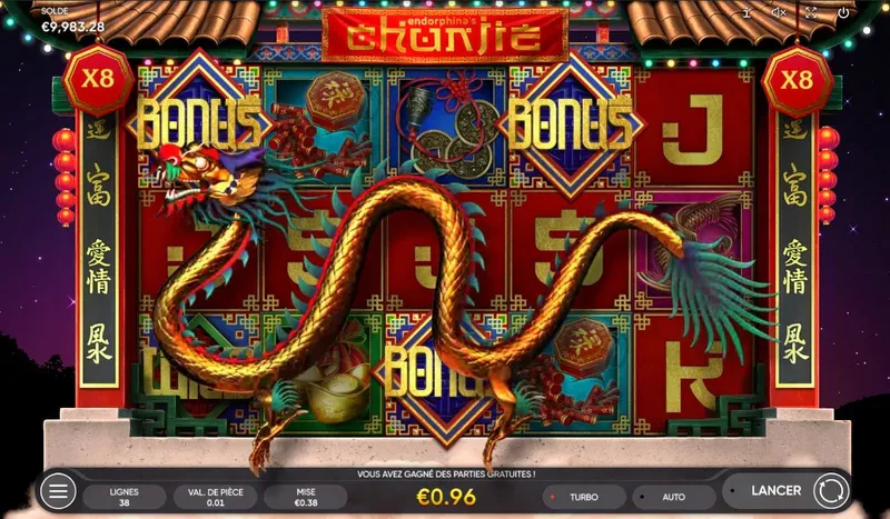 3 scatters pour déclencher le bonus tours gratuits slot chunjie endorphina