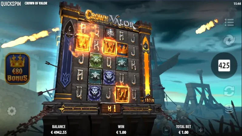 Crown of Valor wilds feu