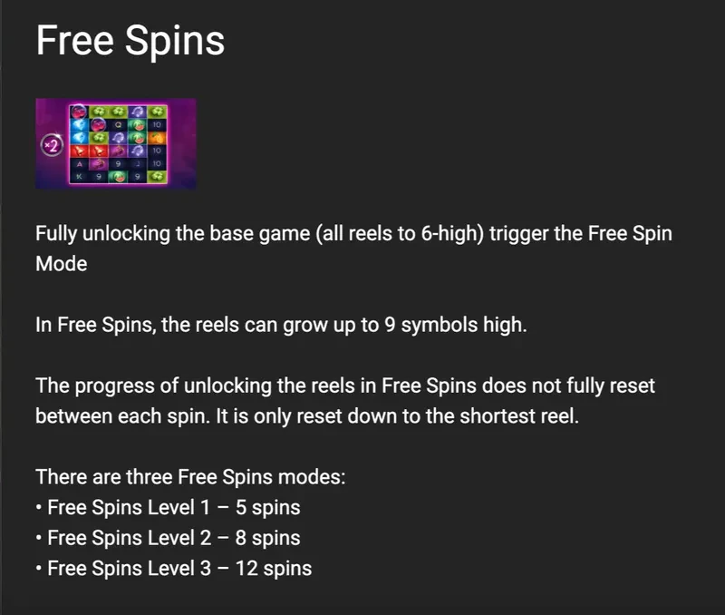 free spins