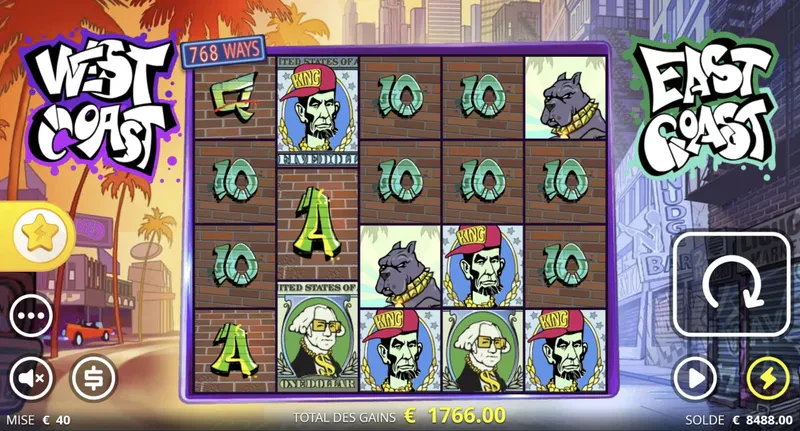 interface jeu east coast
