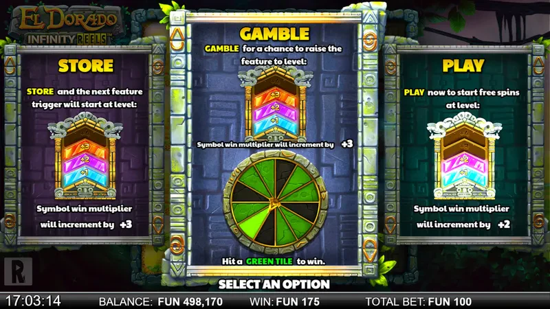 El Dorado Infinity Reels Gamble