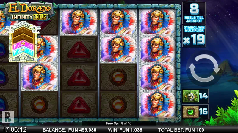 El Dorado Infinity Reels bonus