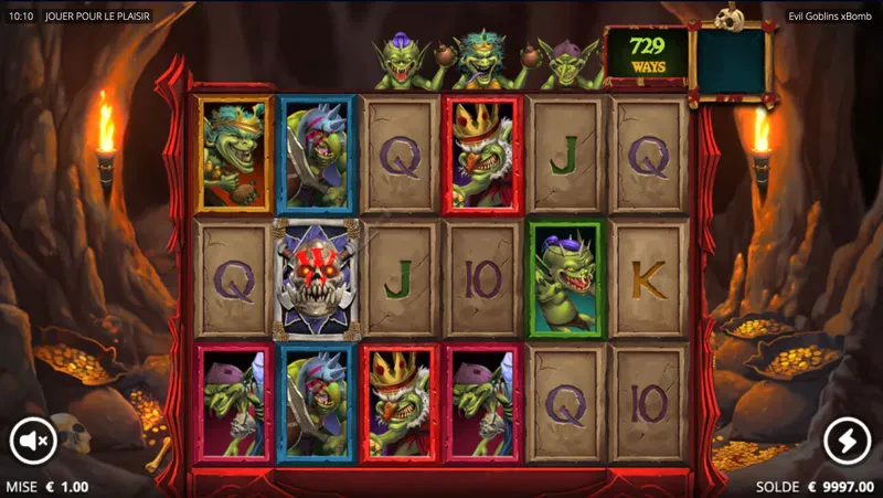 Fonctionnalité wild 2 Evil Goblins xBombs