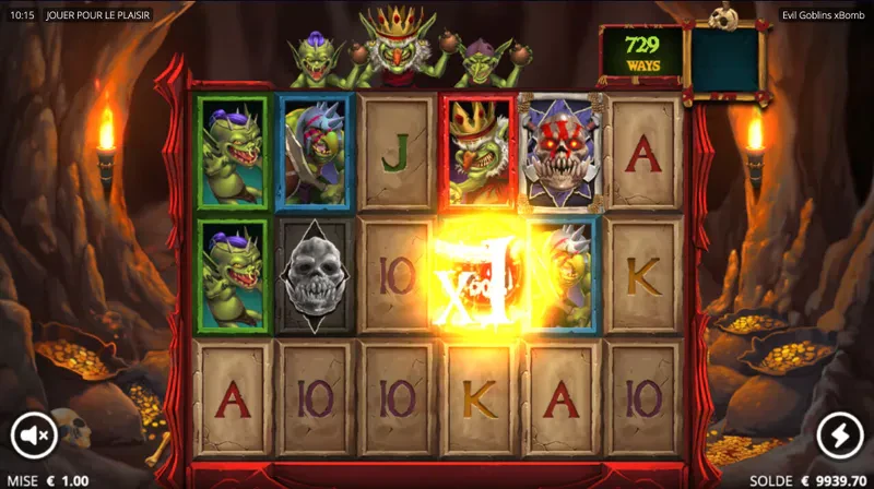 Symbole xBomb fonctionnalité jeu de base Evil Goblins xBombs
