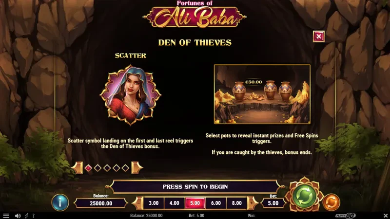 bonus fortunes of ali baba