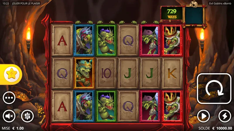 Grille de départ d'Evil Goblins xBombs