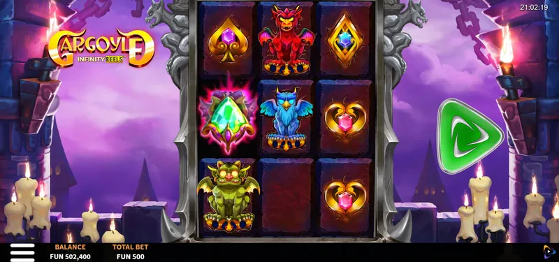 Gargoyle Infinity Reels base game