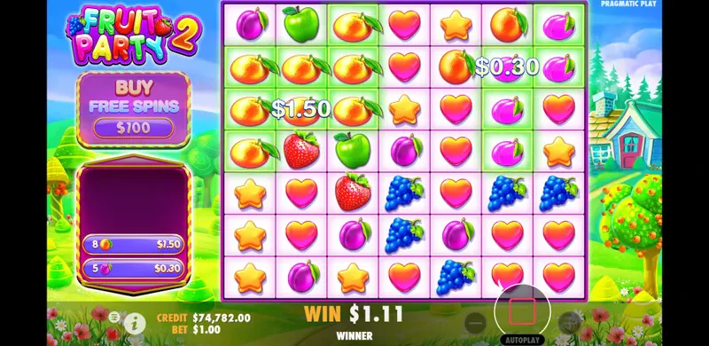 fruit party 2 connexions