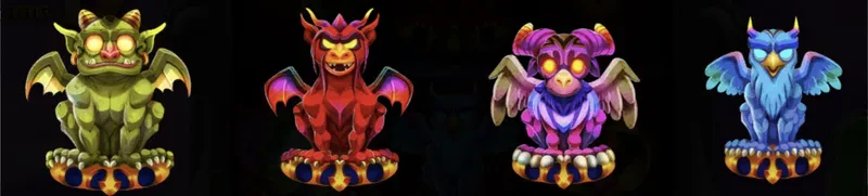 Gargoyle Infinity Reels symboles