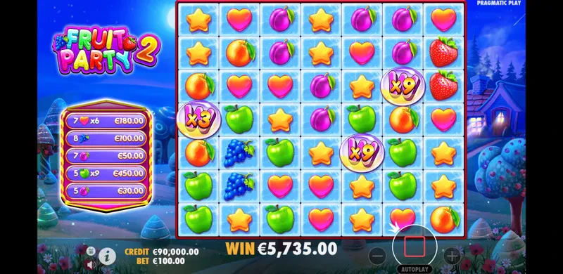 fruit party 2 bonus