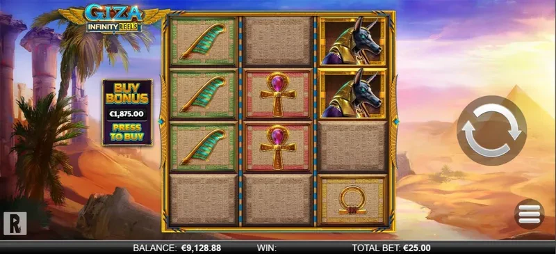 interface jeu giza