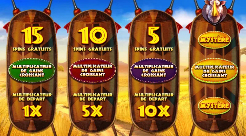 choix bonus great rhino megaways