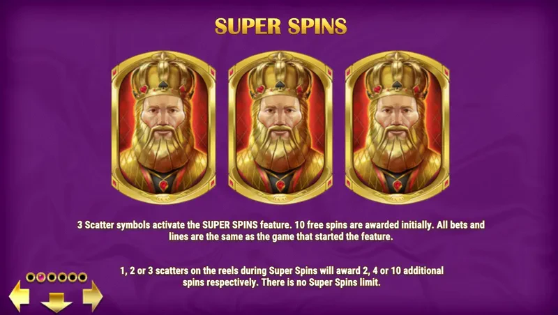 bonus gold king symboles